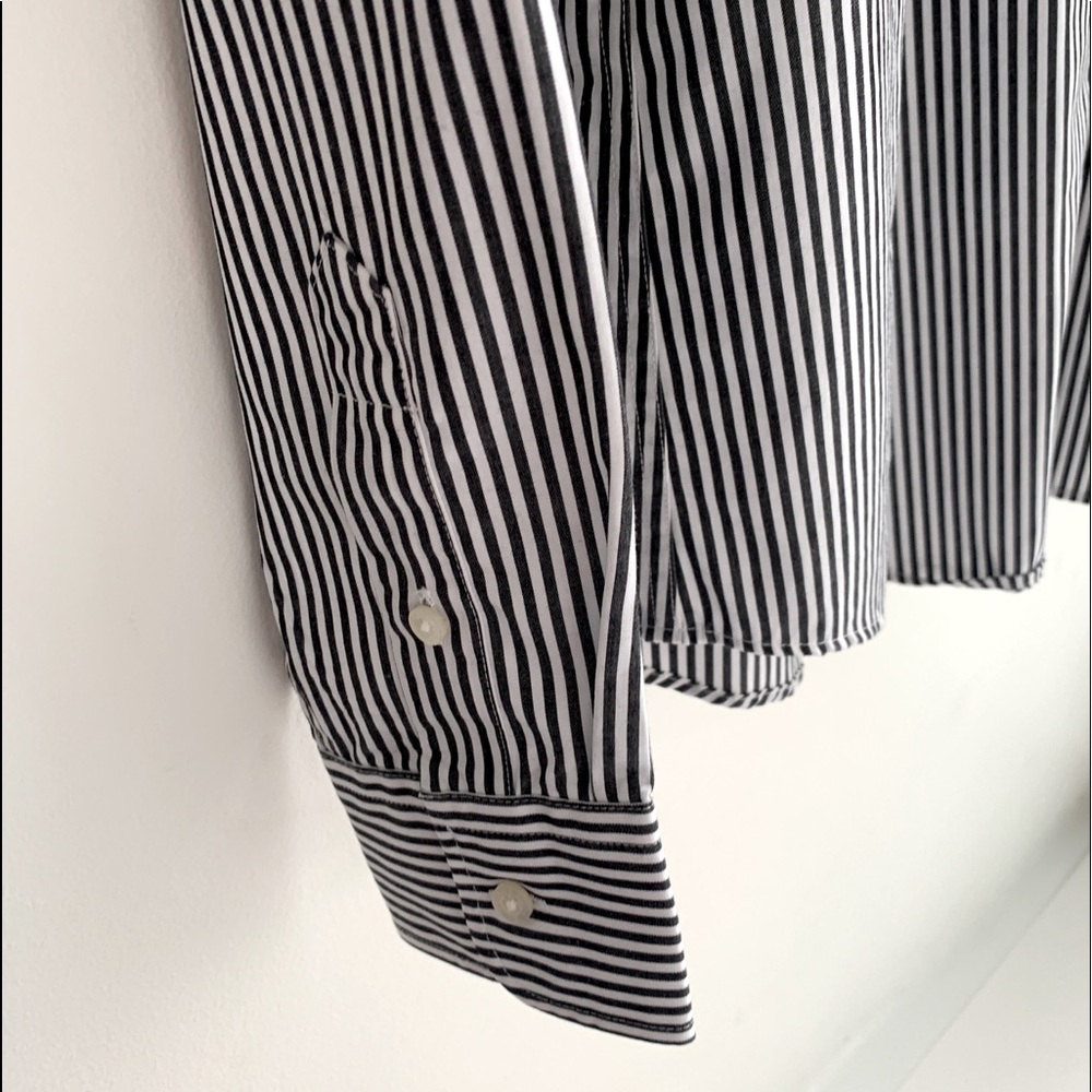 SOLD!!Ralph Lauren Classic Fit Black/White Shirt - Picture 5 of 8